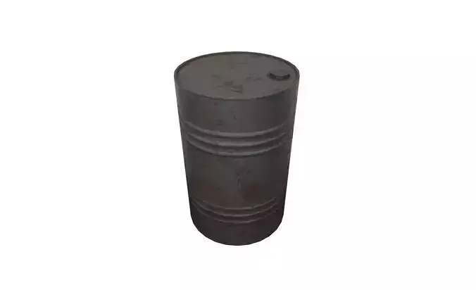Rusty Metal Barrel - Game Ready Low-poly 3D model