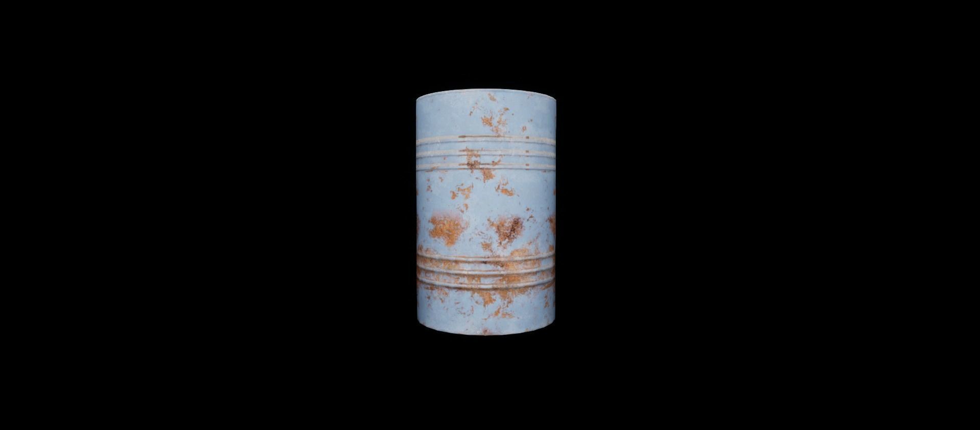 Rusty Metal Barrel - Game Ready Low-poly 3D model_6