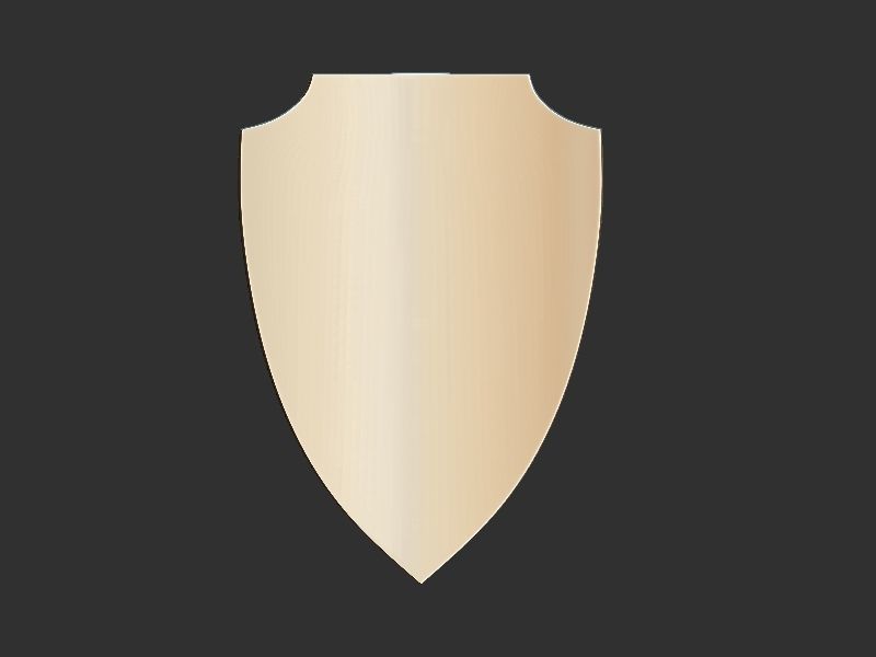 Medical symbol shield 3D print model_6