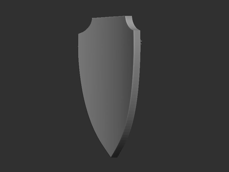 Medical symbol shield 3D print model_15