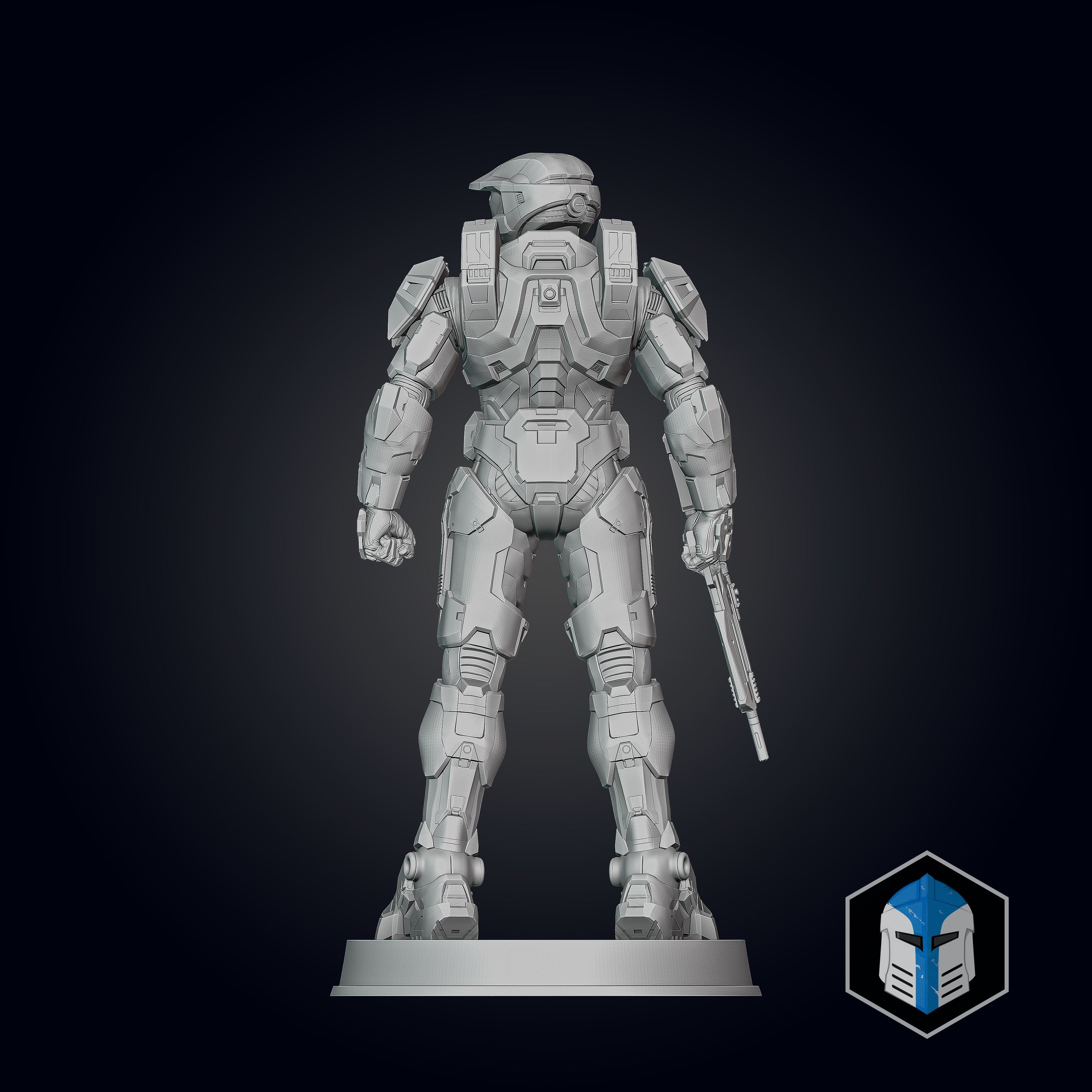 Halo Infinite Master Chief Figurine - Pose 1 3D print model_8