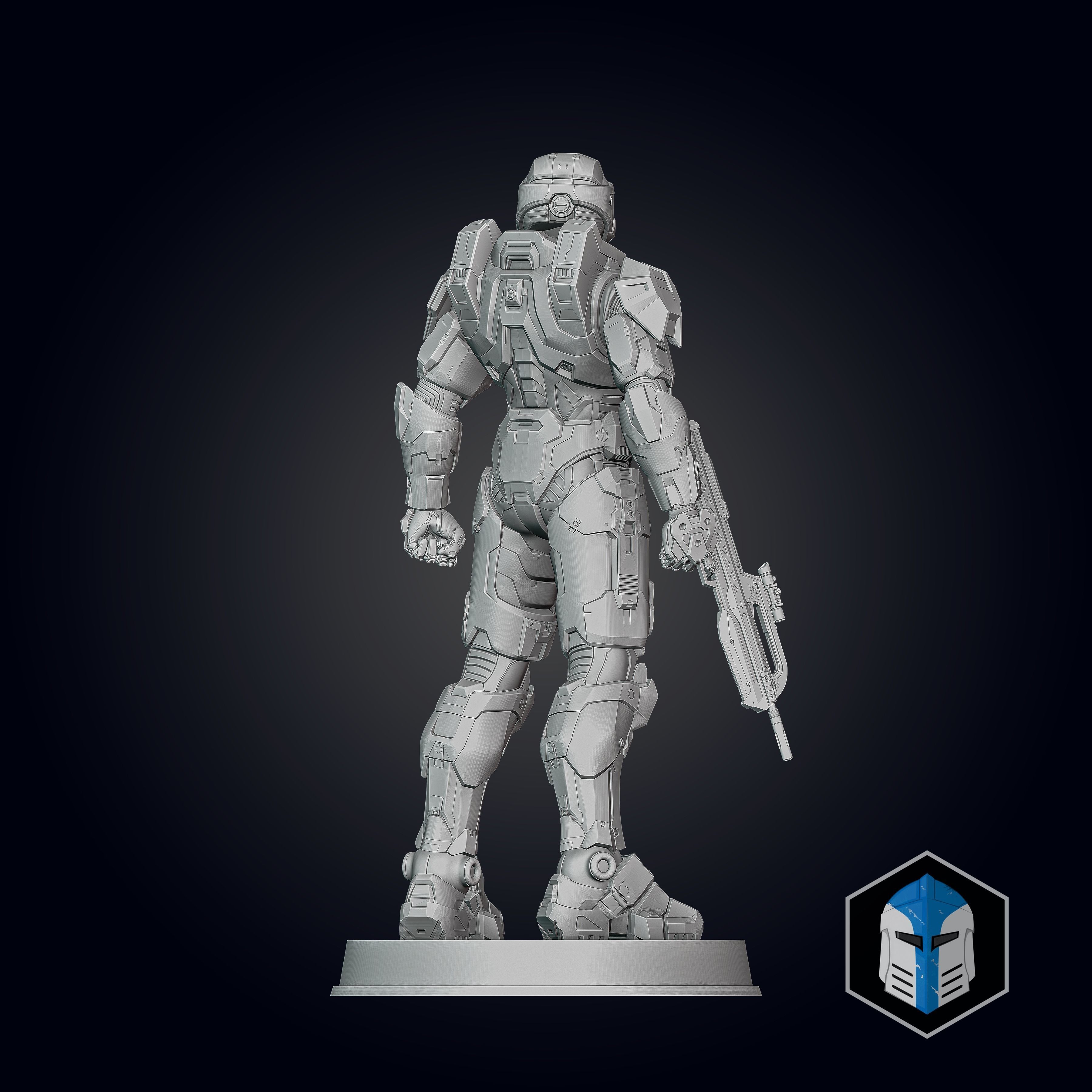 Halo Infinite Master Chief Figurine - Pose 1 3D print model_7