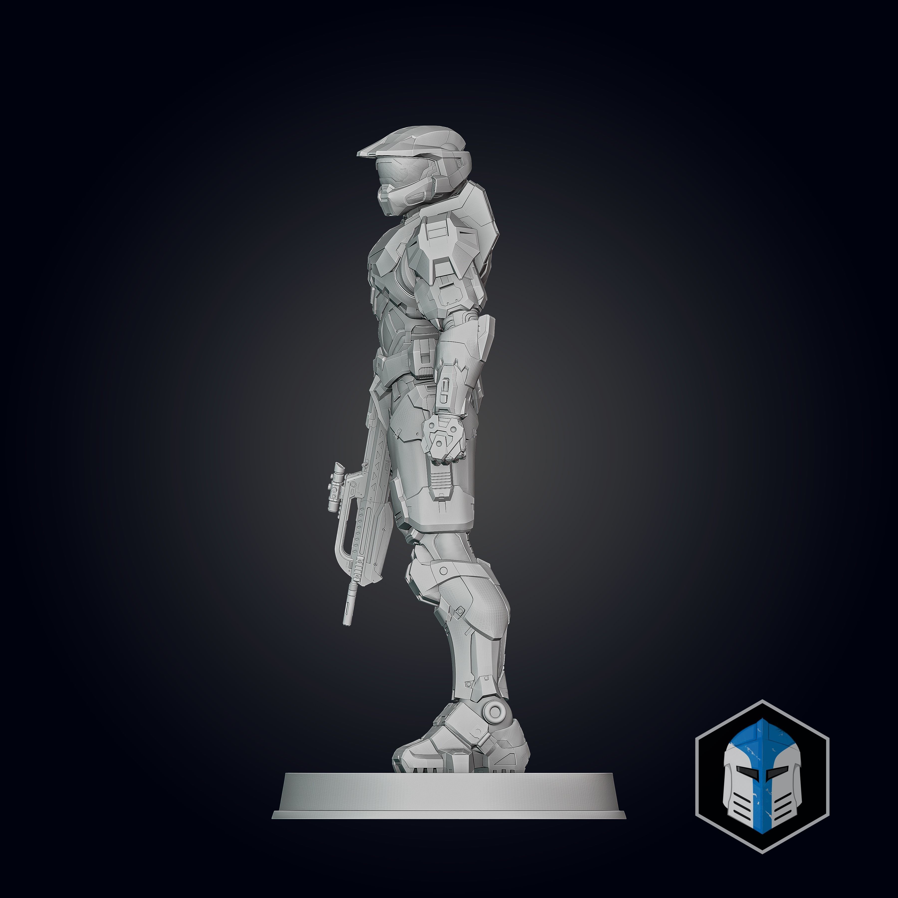Halo Infinite Master Chief Figurine - Pose 1 3D print model_10