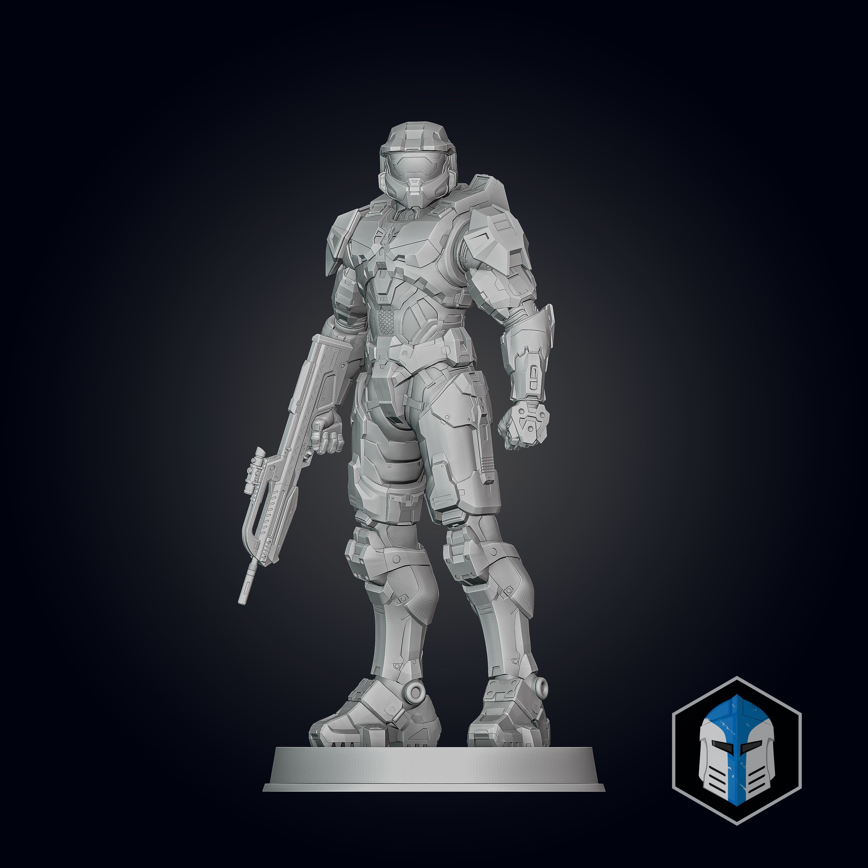 Halo Infinite Master Chief Figurine - Pose 1 3D print model_2