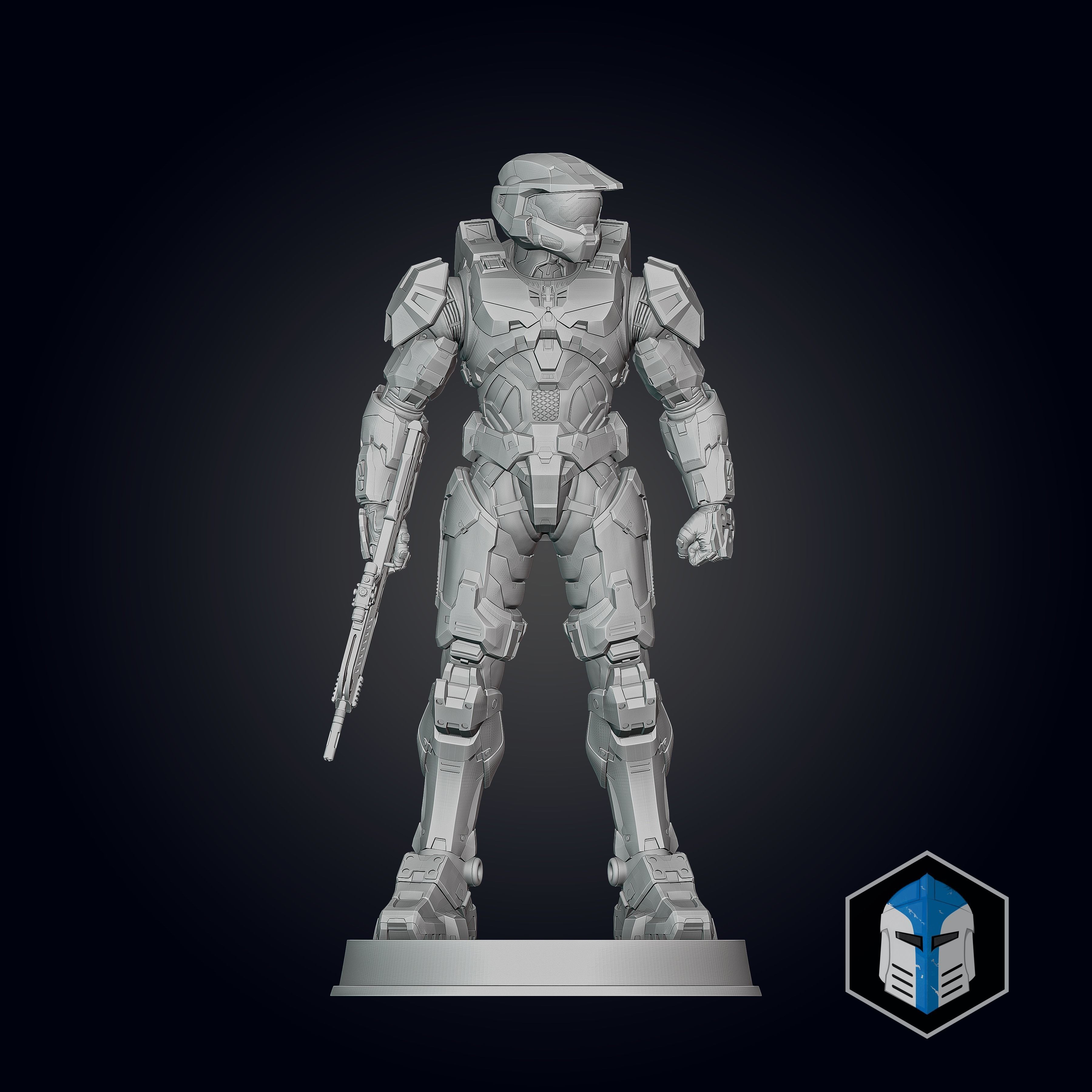Halo Infinite Master Chief Figurine - Pose 1 3D print model_4