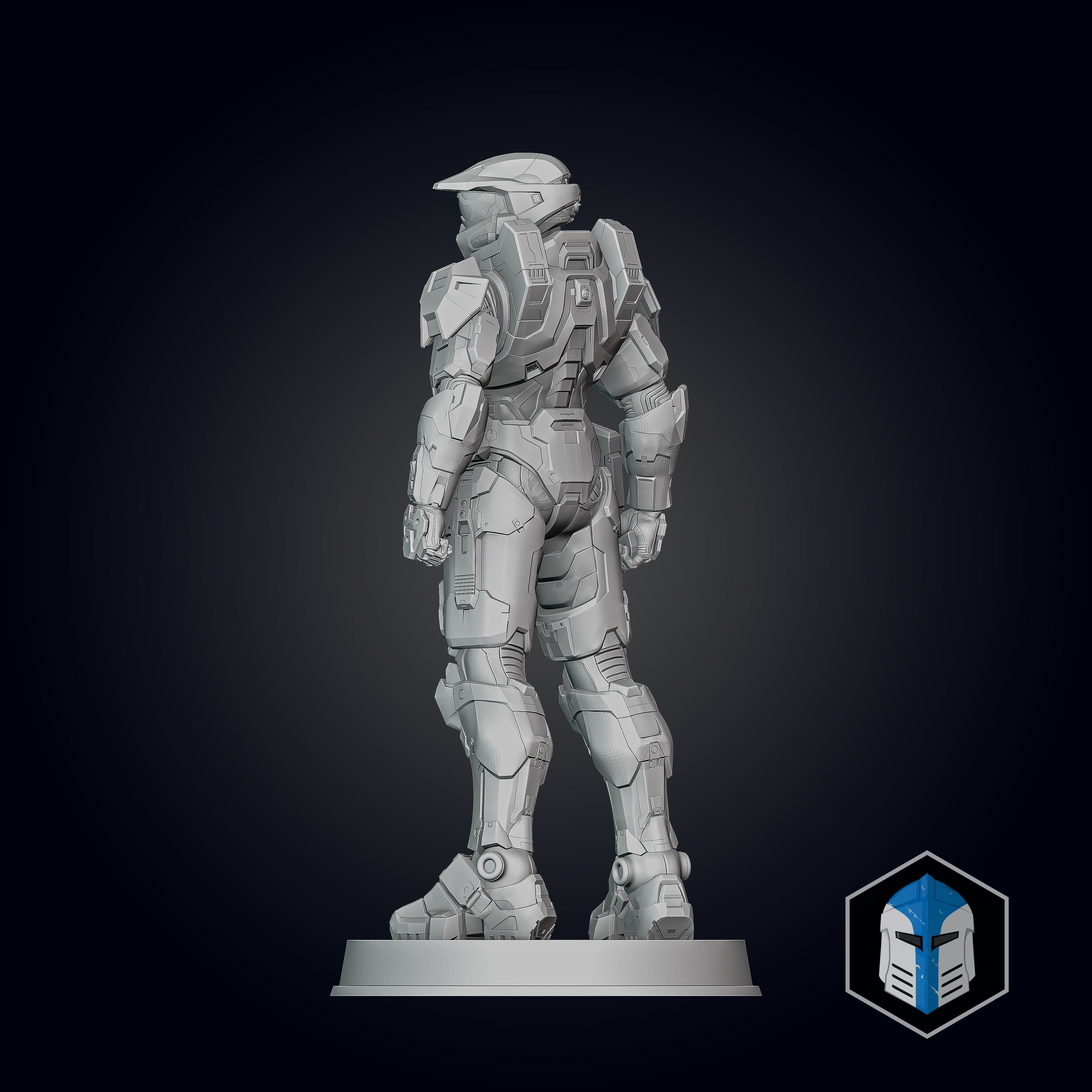 Halo Infinite Master Chief Figurine - Pose 1 3D print model_9