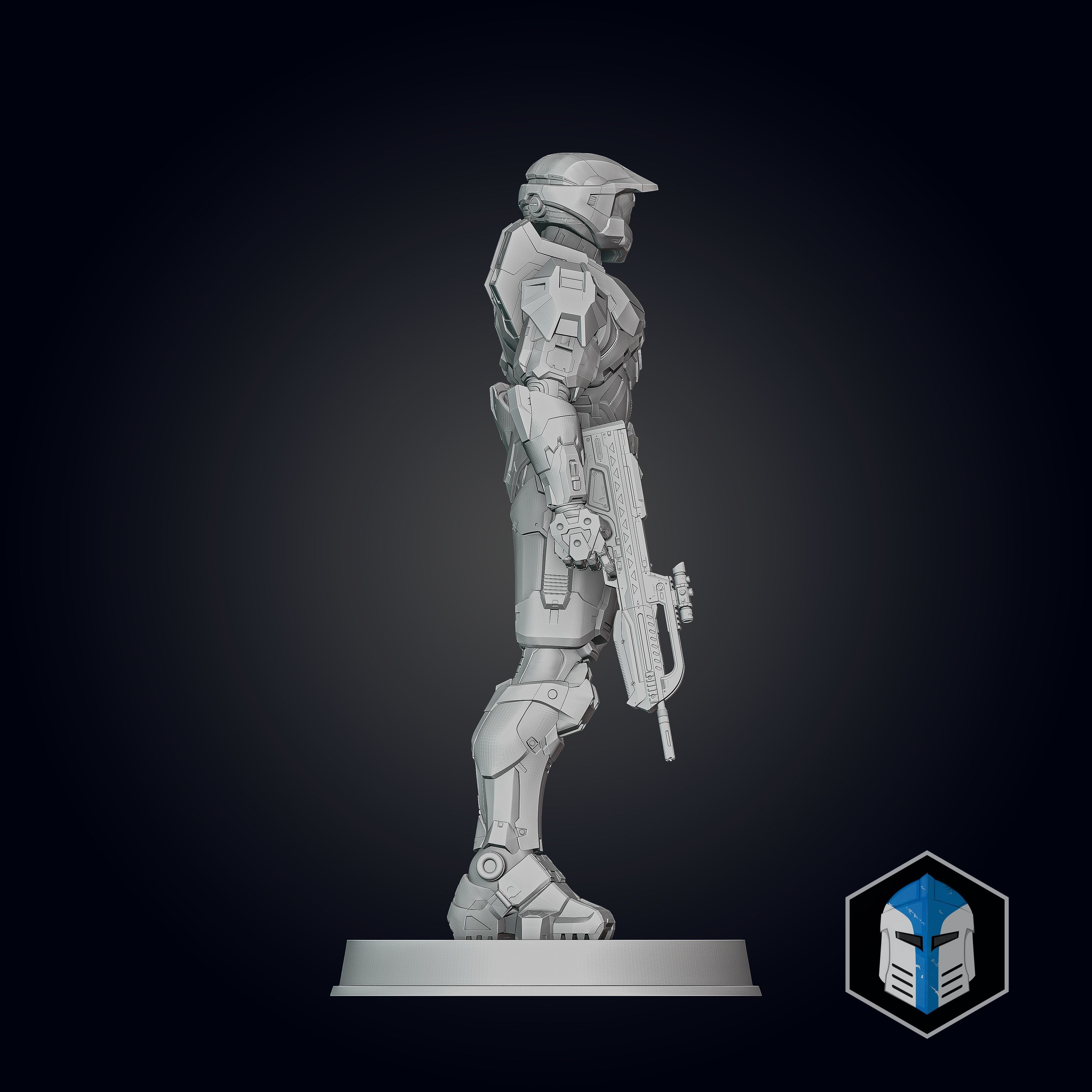 Halo Infinite Master Chief Figurine - Pose 1 3D print model_6