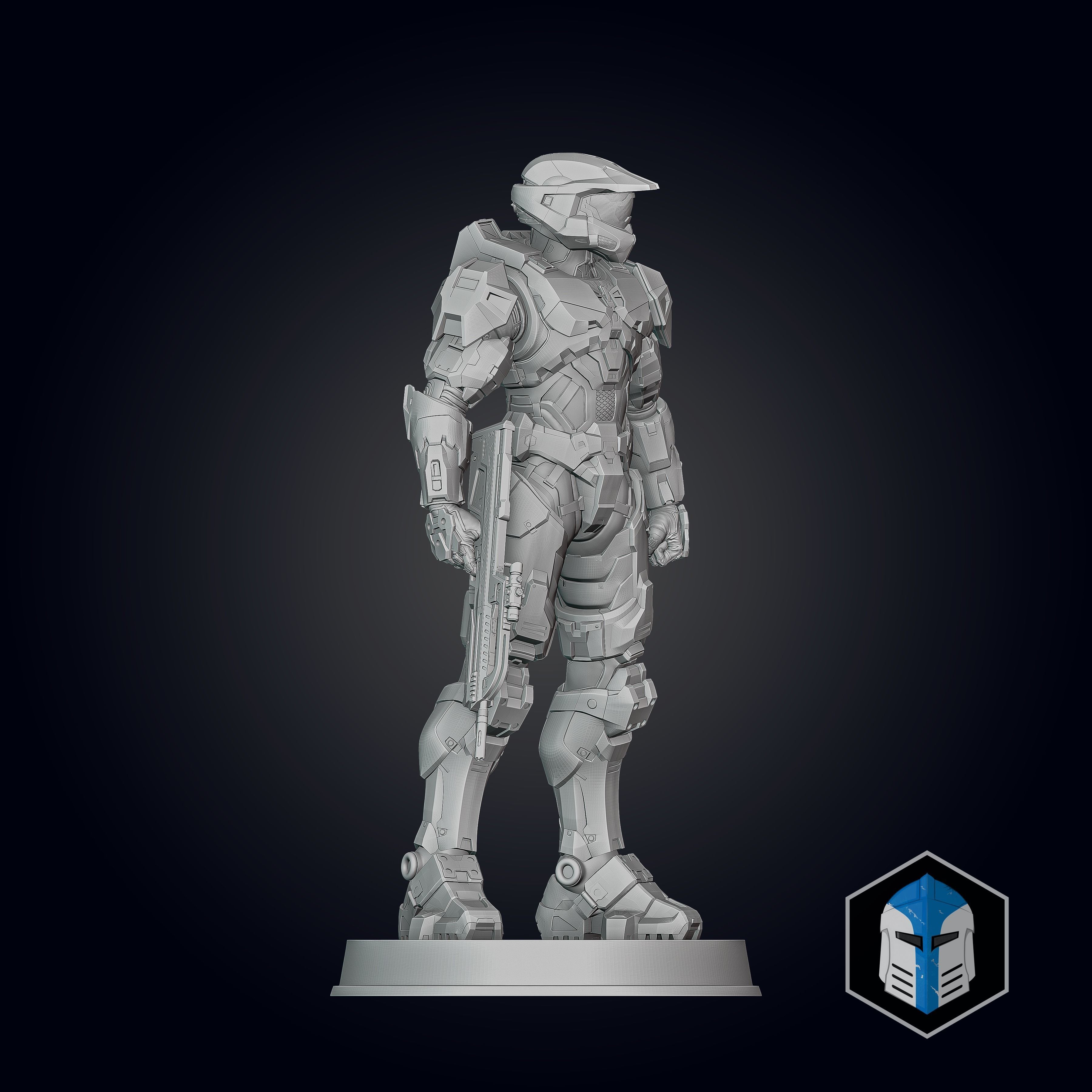Halo Infinite Master Chief Figurine - Pose 1 3D print model_5