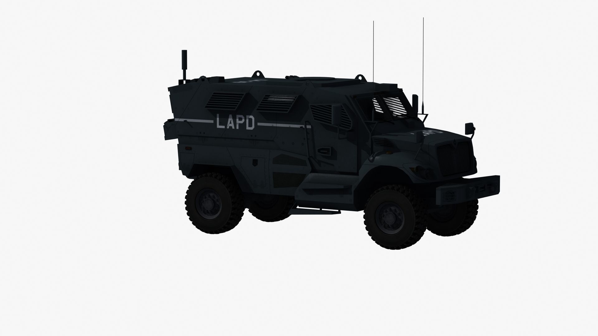 Police MRAP Low-poly 3D model_28