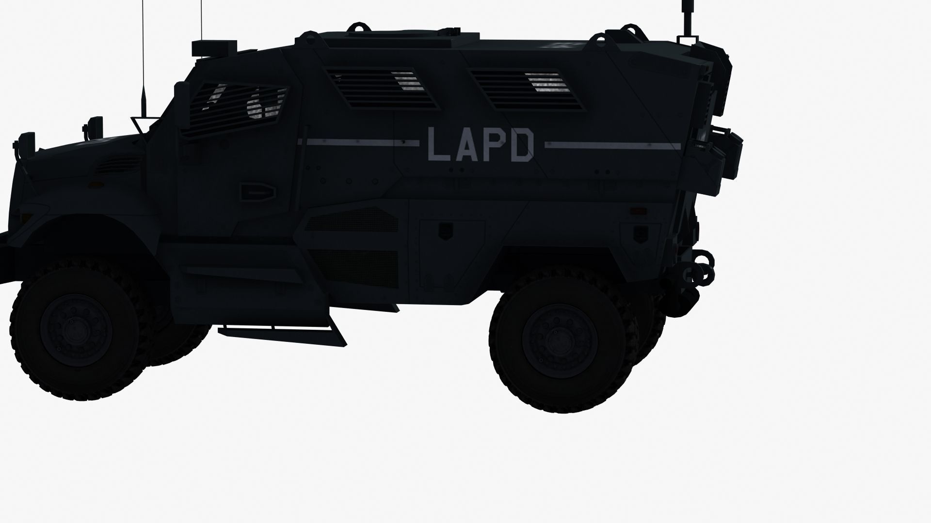 Police MRAP Low-poly 3D model_23