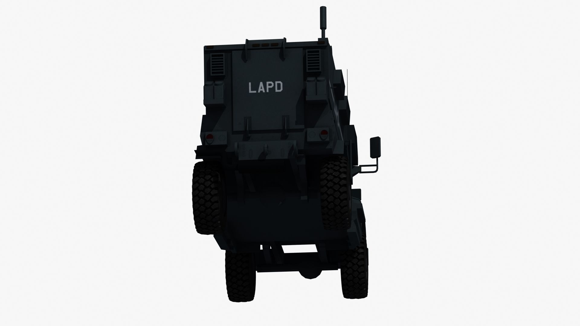 Police MRAP Low-poly 3D model_25