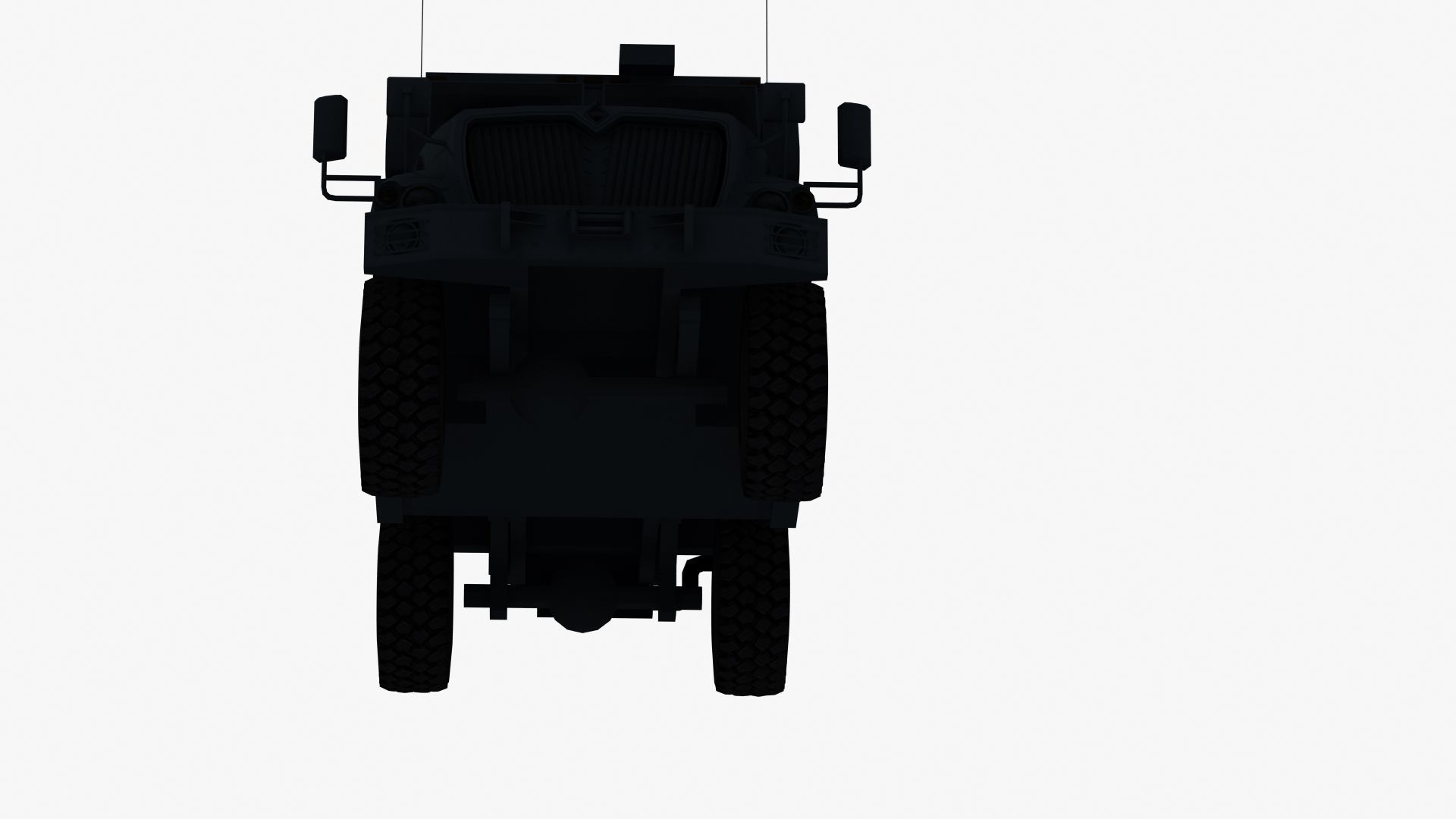 Police MRAP Low-poly 3D model_36