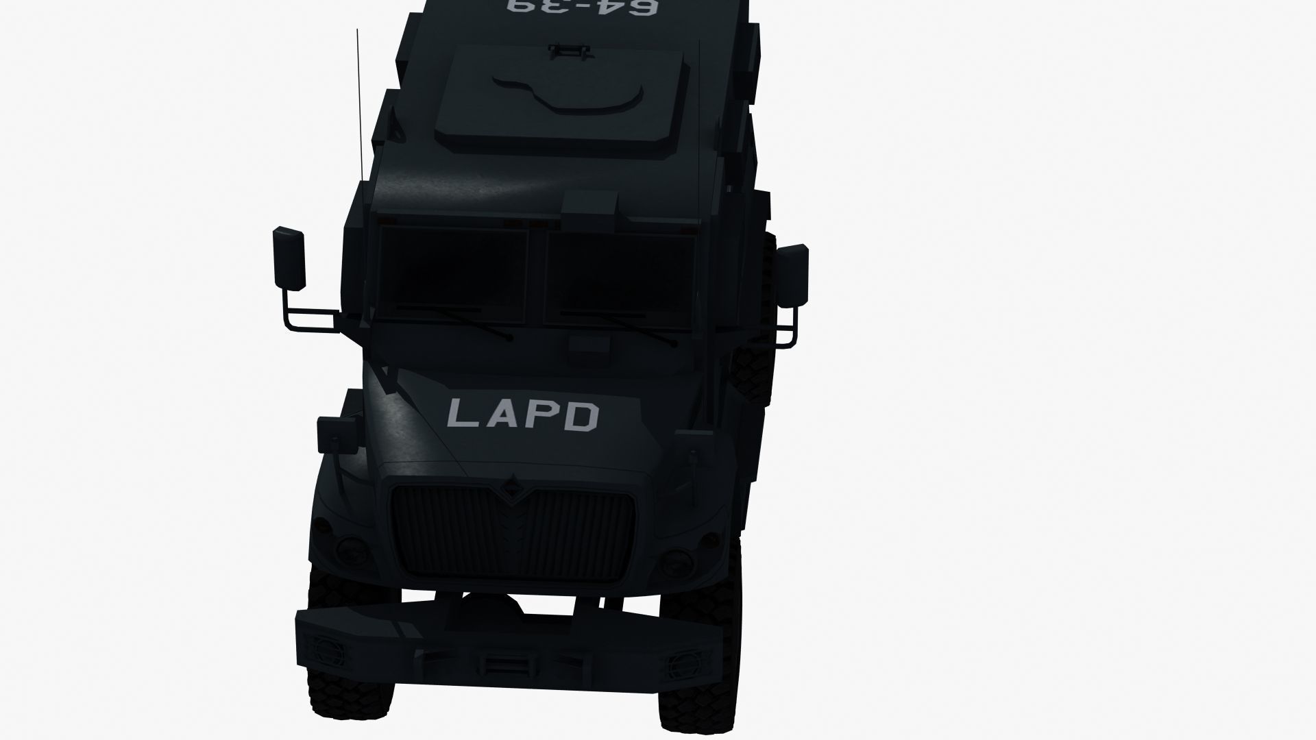 Police MRAP Low-poly 3D model_21