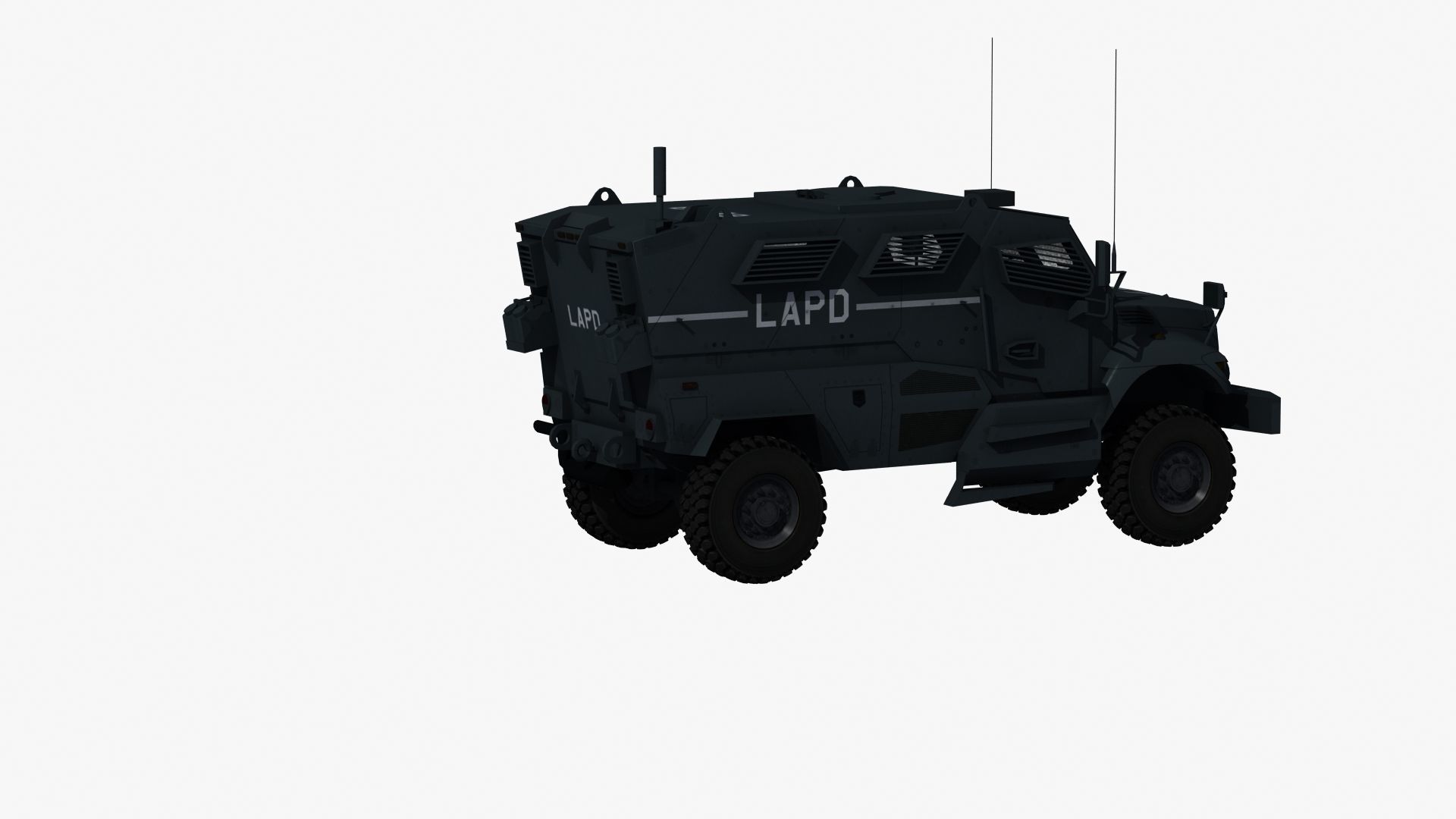 Police MRAP Low-poly 3D model_30