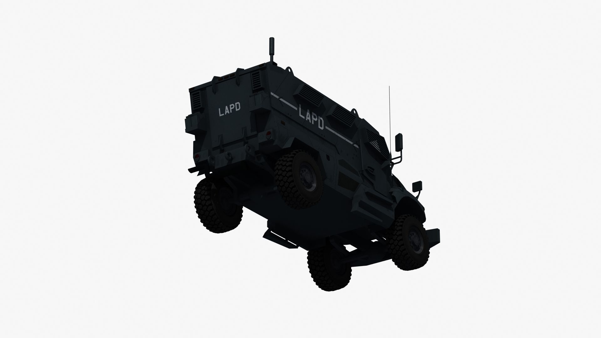 Police MRAP Low-poly 3D model_26