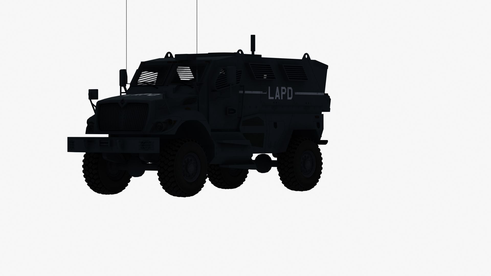 Police MRAP Low-poly 3D model_31
