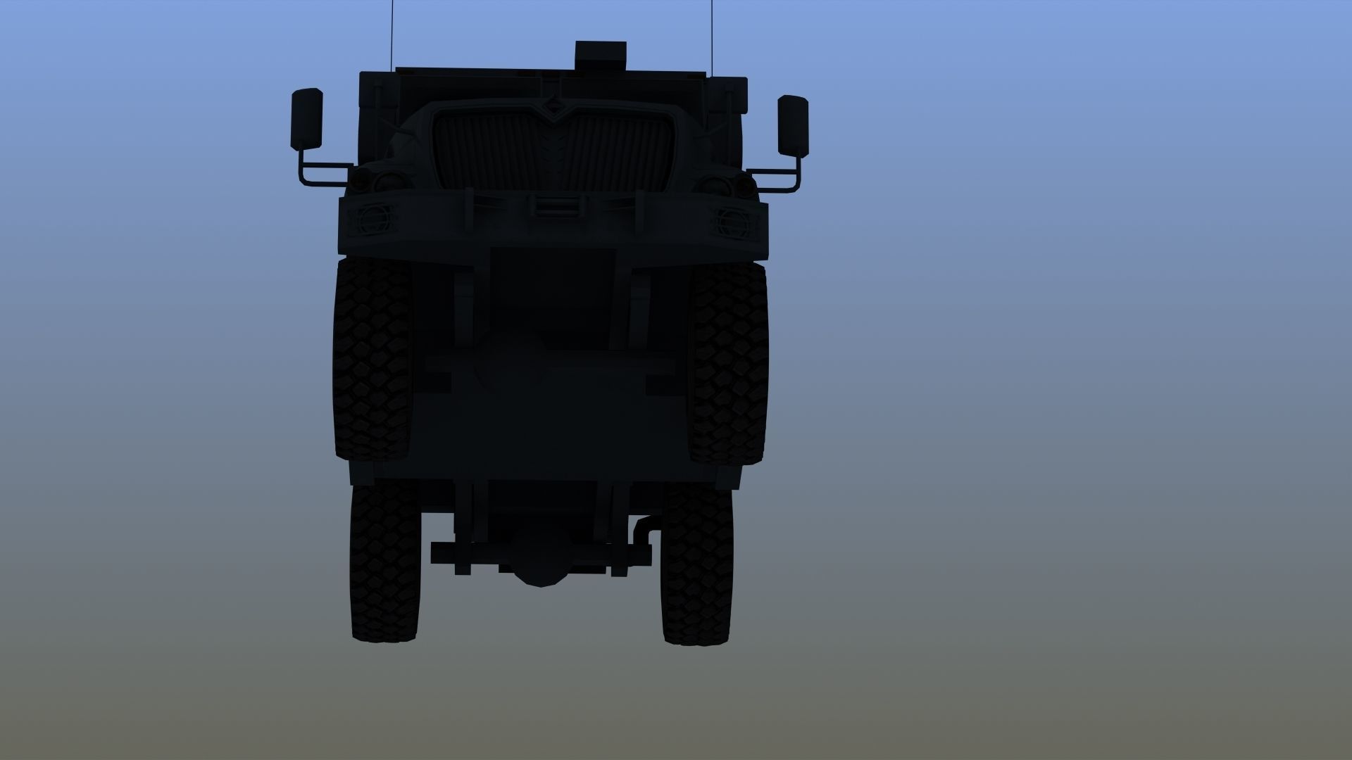 Police MRAP Low-poly 3D model_16