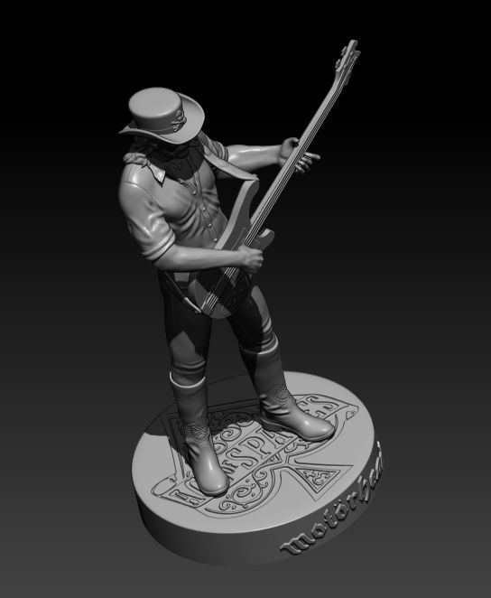 Lemmy Kilmister - Motorhead 3D print model_4