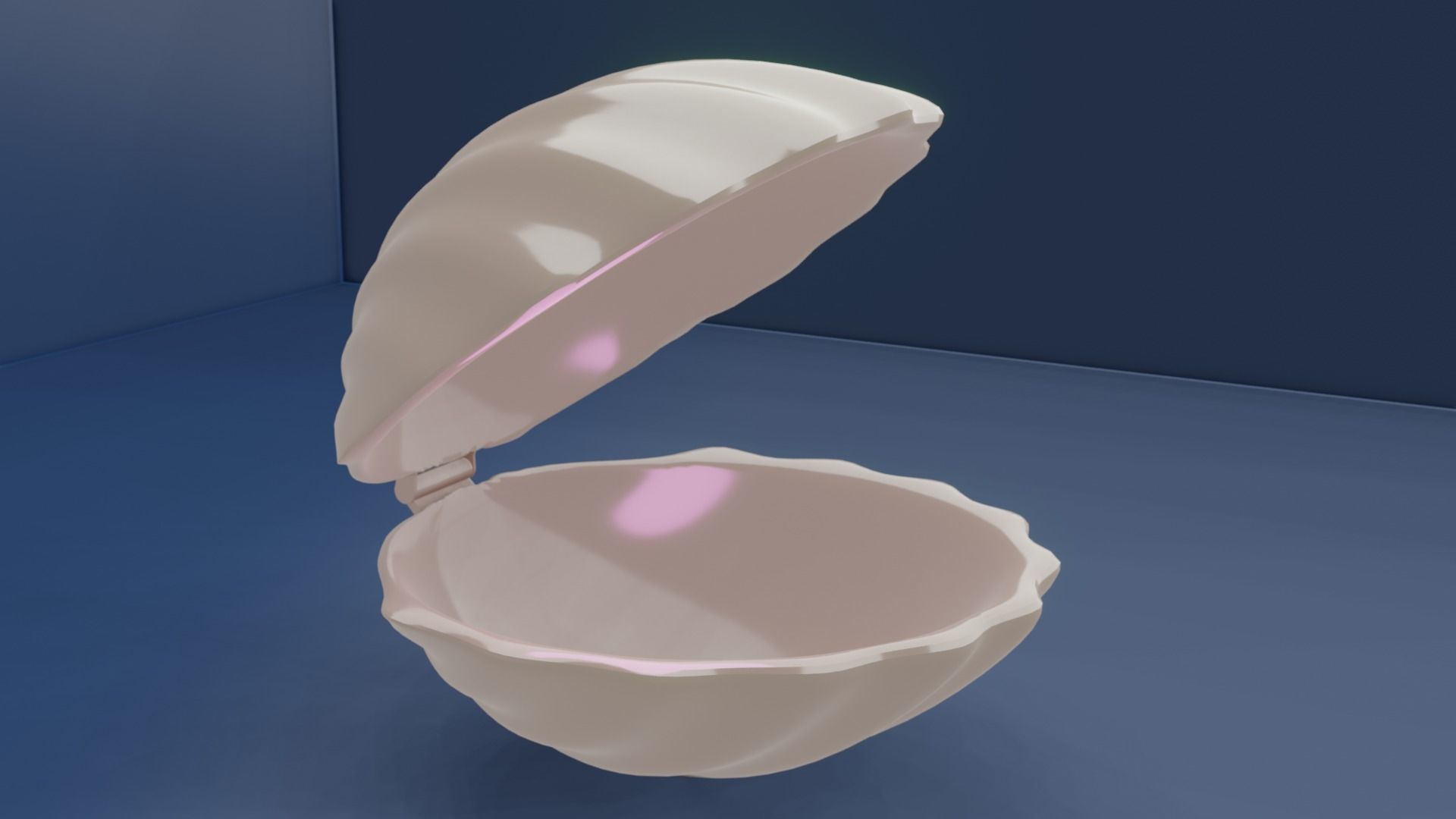 Seashells pearl shell 3D model_2