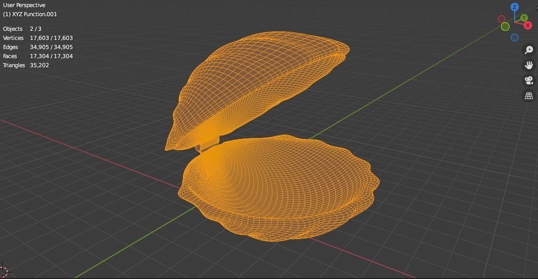 Seashells pearl shell 3D model_14