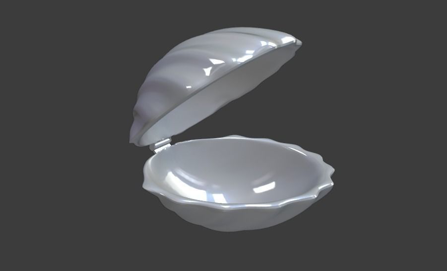 Seashells pearl shell 3D model_3