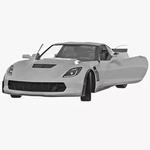 Sports Car Generic Rigged 3D model