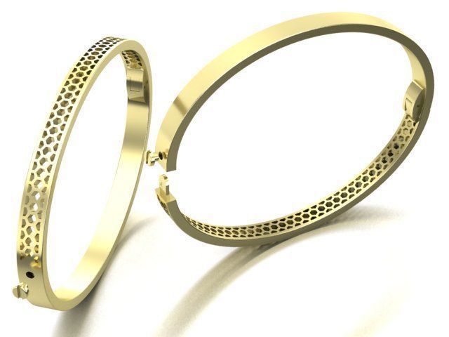 Bracelet LOVE two options 3D print model_1