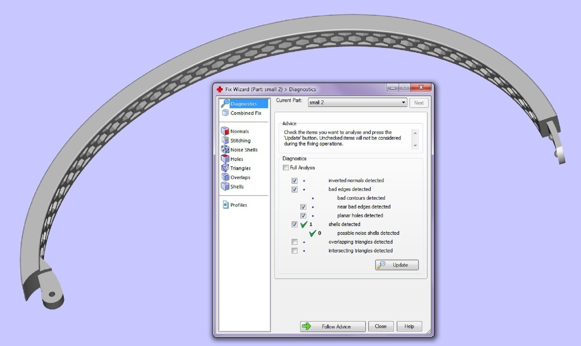 Bracelet LOVE two options 3D print model_12