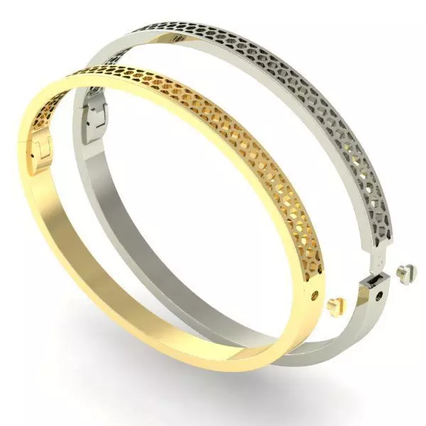 Bracelet LOVE two options 3D print model_0