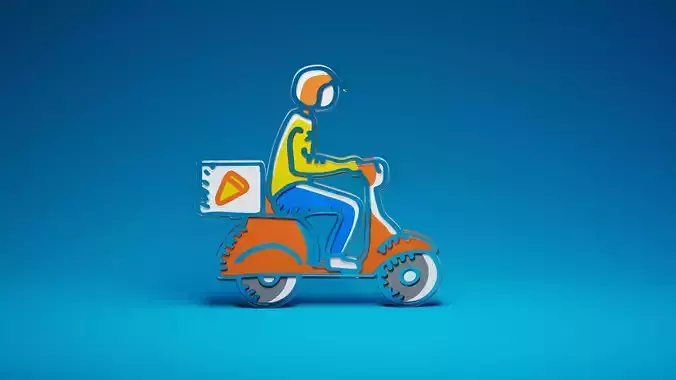 Pizza rider collectible nft