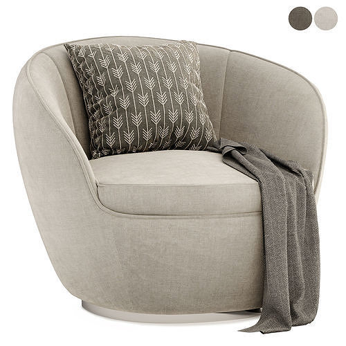 Giulia swivel armchair  3D model