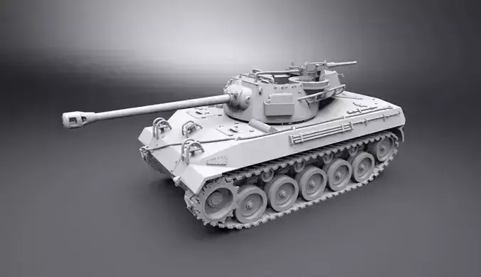 M18 Hellcat Scale model  3D print model