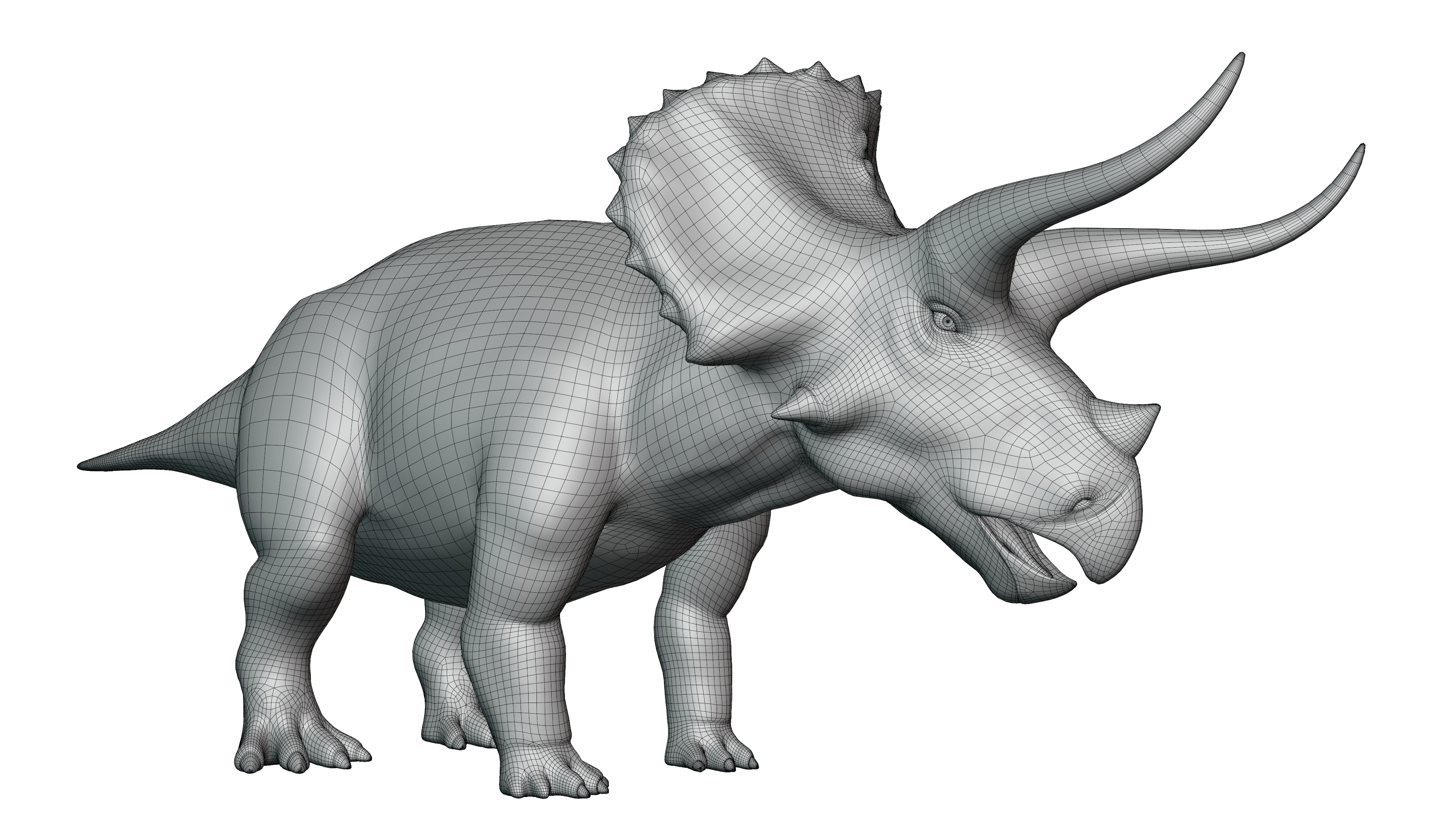  Triceratops Rig Low-poly 3D model_18