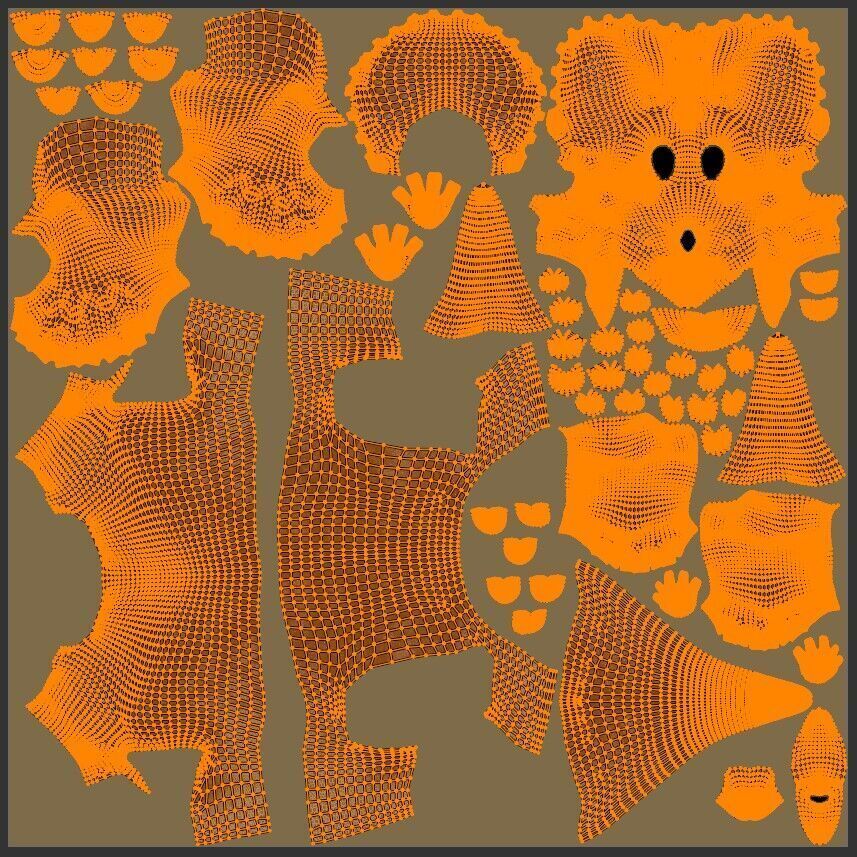  Triceratops Rig Low-poly 3D model_21