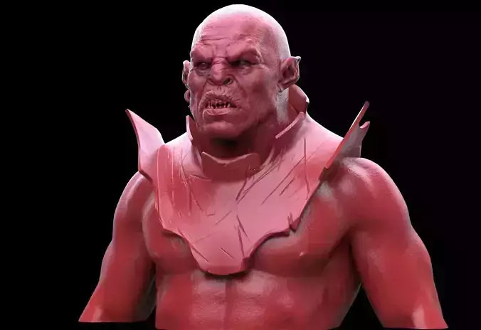 Orc Bust-2 3D print model