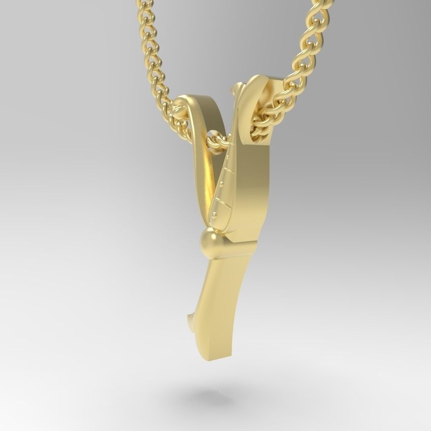 Alphabet Latin Y 3D print model_20