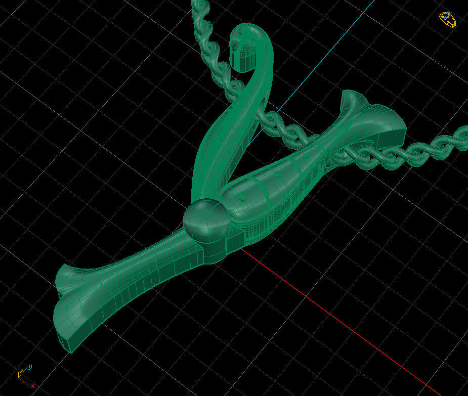 Alphabet Latin Y 3D print model_2