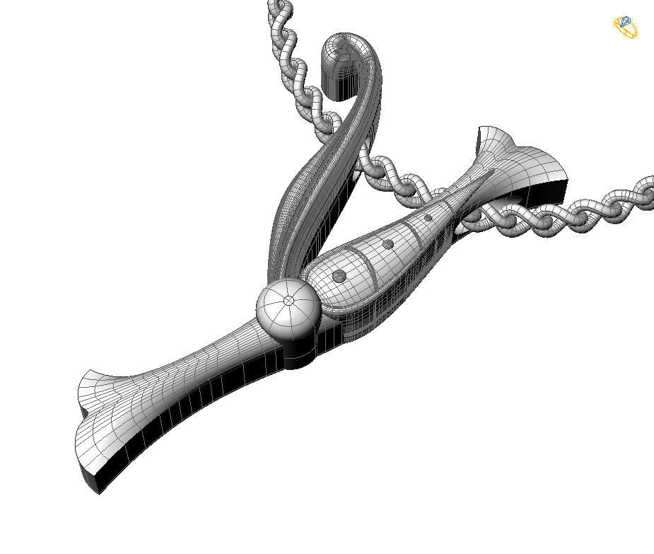 Alphabet Latin Y 3D print model_3