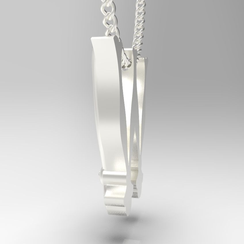 Alphabet Latin W 3D print model_29