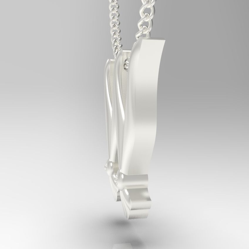 Alphabet Latin W 3D print model_25