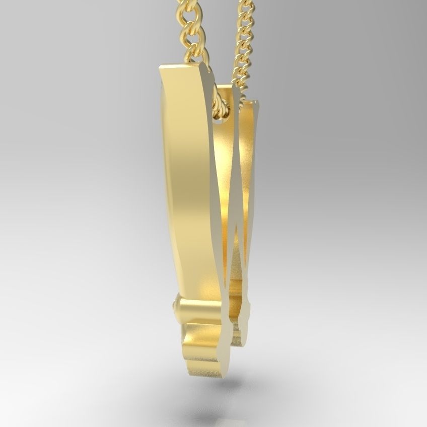 Alphabet Latin W 3D print model_28