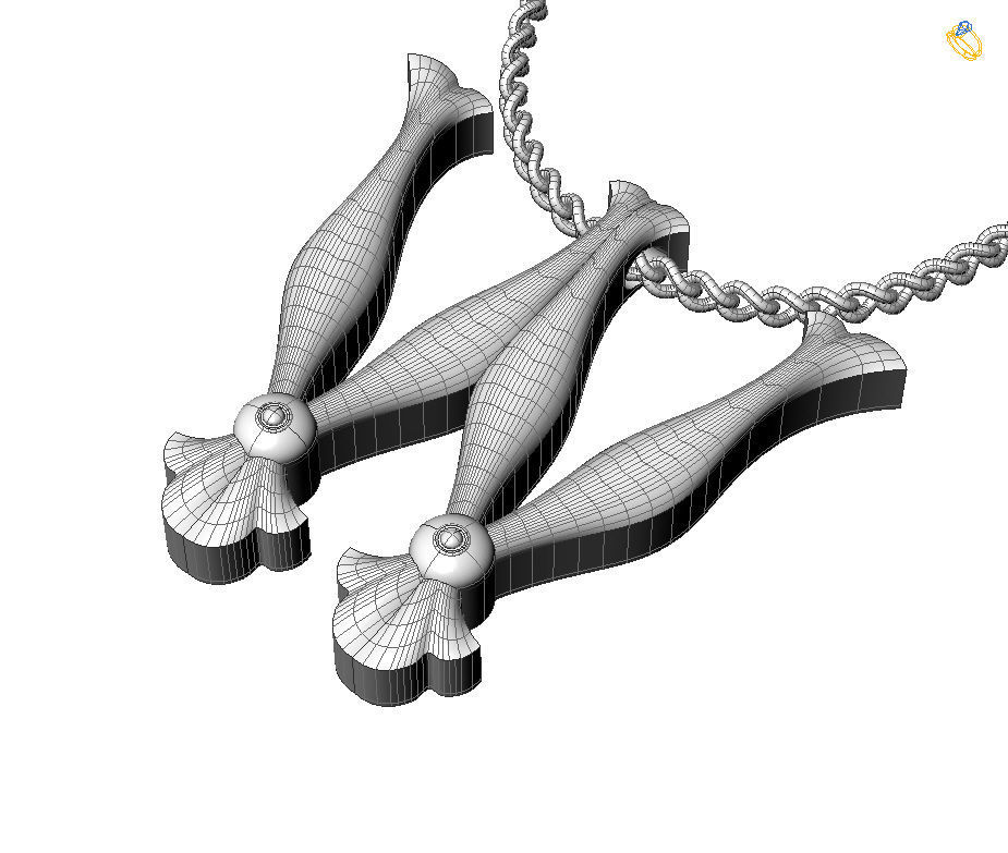 Alphabet Latin W 3D print model_4