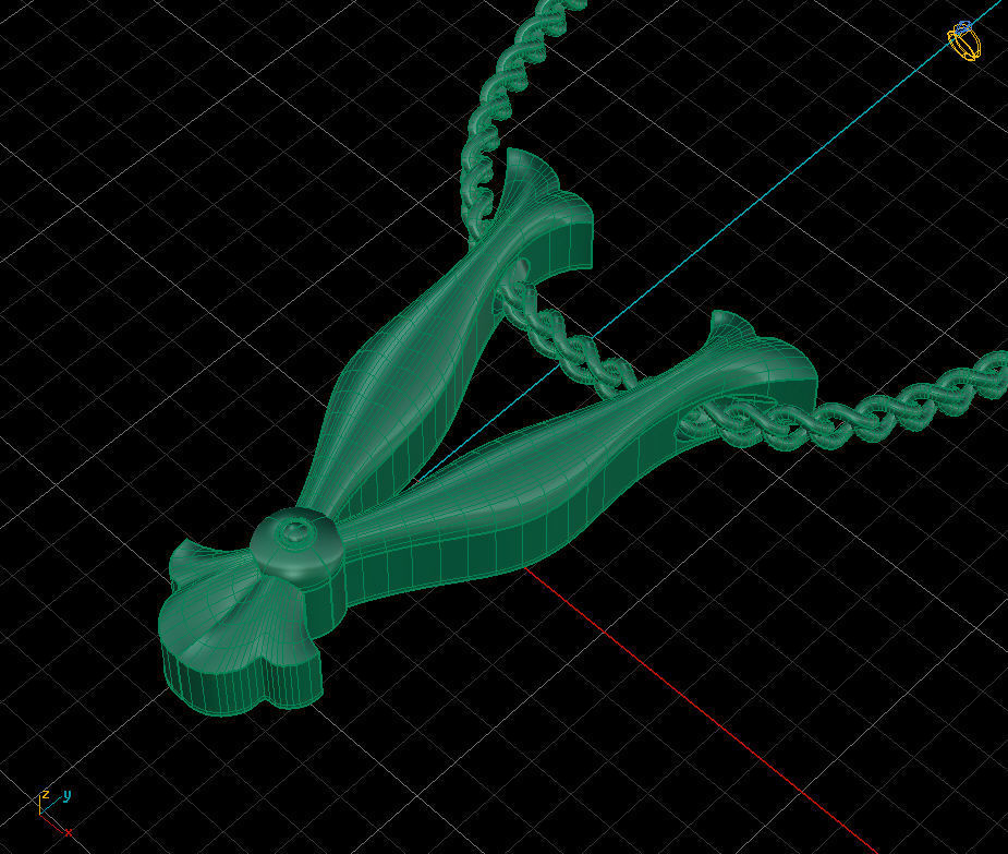 Alphabet Latin V 3D print model_2