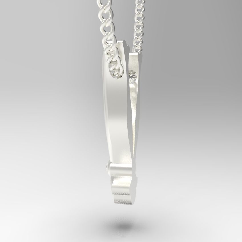 Alphabet Latin V 3D print model_29