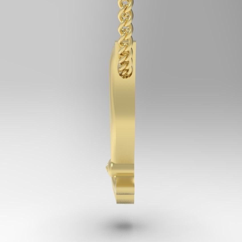 Alphabet Latin V 3D print model_26