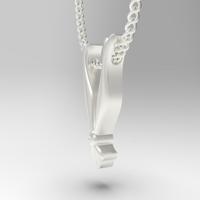 Alphabet Latin V 3D print model_23