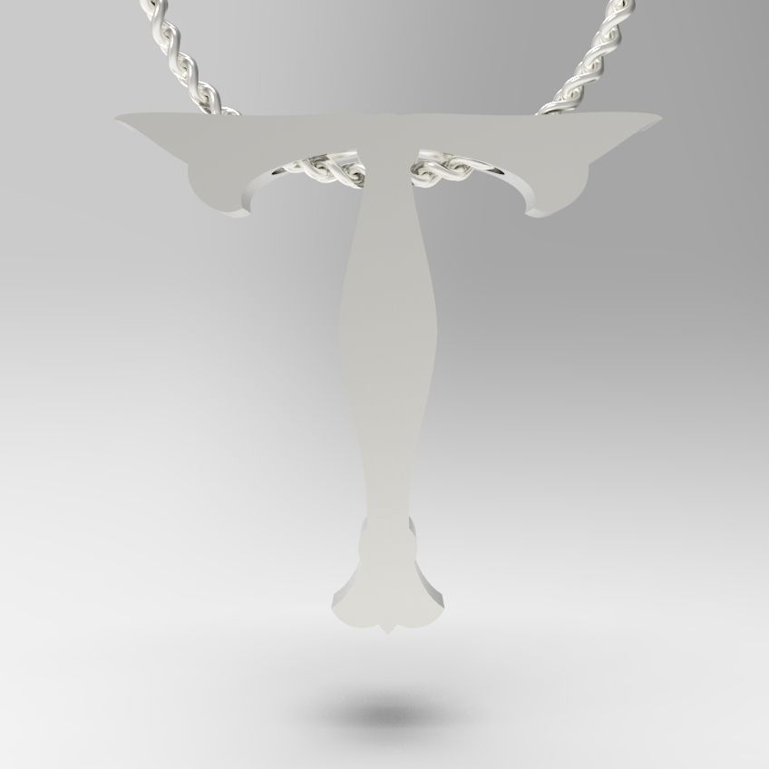 Alphabet Latin T 3D print model_13