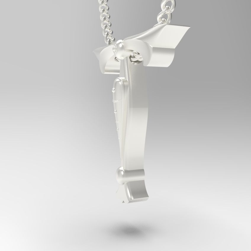 Alphabet Latin T 3D print model_23