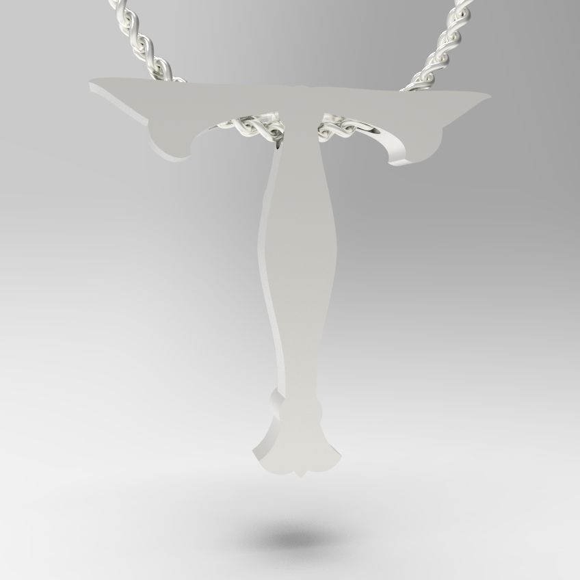 Alphabet Latin T 3D print model_11