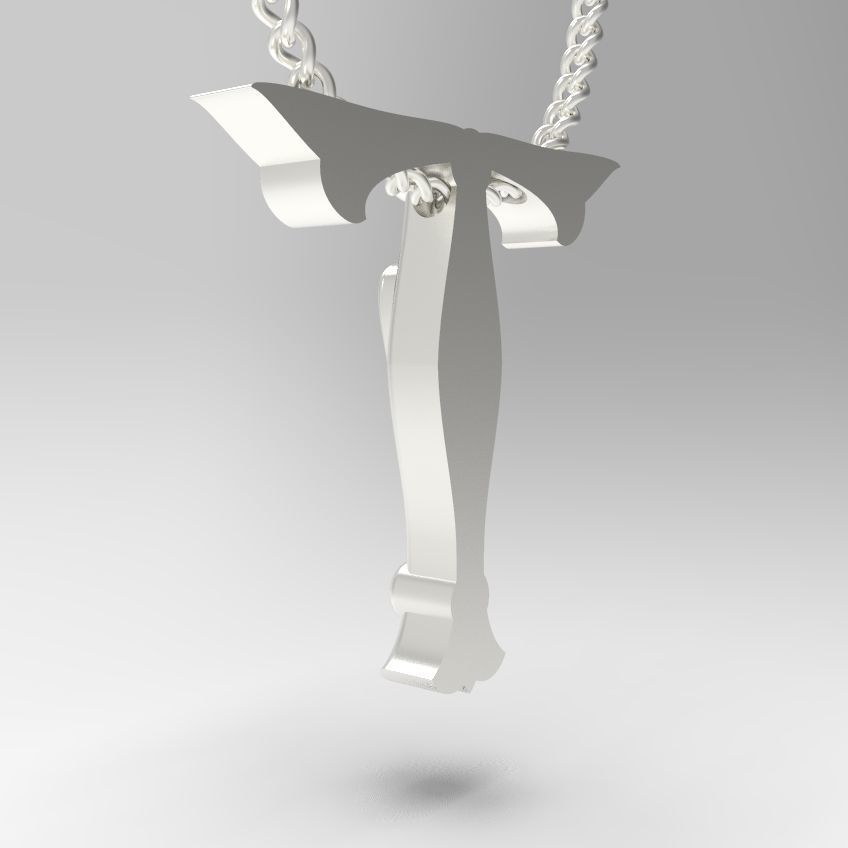 Alphabet Latin T 3D print model_5